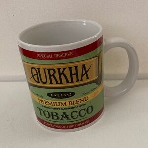 Gurkha Tobacco giant advertising Mug cigar, man cave, smoking room.